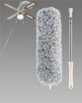 Microfiber Duster with Telescopic Extension Pole – Bendable Head, Scratch-Resistant for High Reach Cleaning