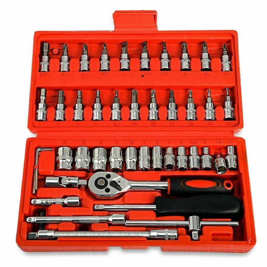 46-in-1 Multi-Purpose Combination Socket Tool Kit – Complete Home & Car Repair Set