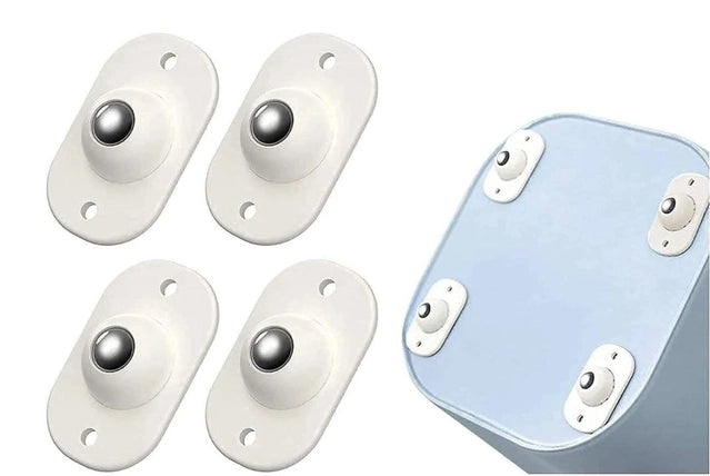 Self-Adhesive Mini Swivel Caster Wheels – 360° Rotating, Heavy-Duty (Pack of 4)