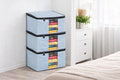 Saree & Clothes Storage Cover – Collapsible Fabric Wardrobe Organizer with Handles (Pack of 6)