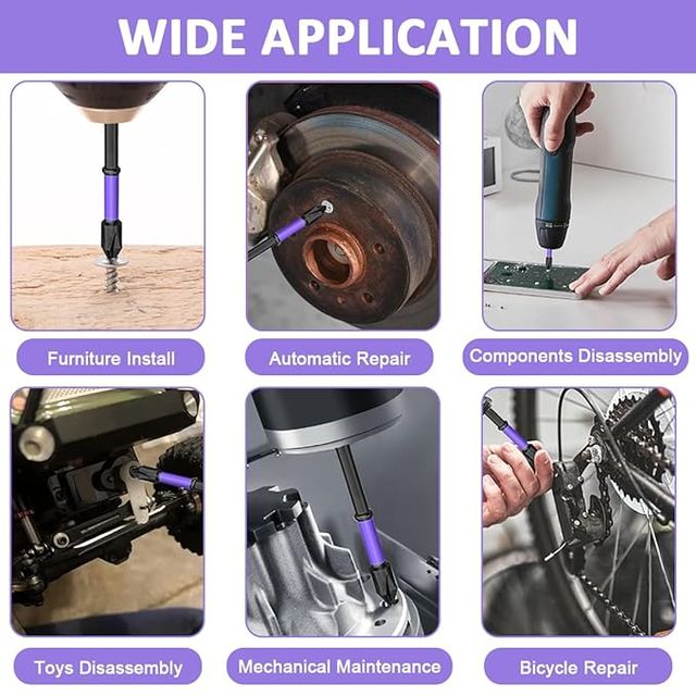 High-Performance Magnetic Screwdriver Drill Bit Set – Strong Grip for Power Drills & Screwdrivers