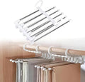 Foldable Space-Saving Clothes Hangers – Multi-Layer Wardrobe Organizer for Shirts, Trousers & Sarees